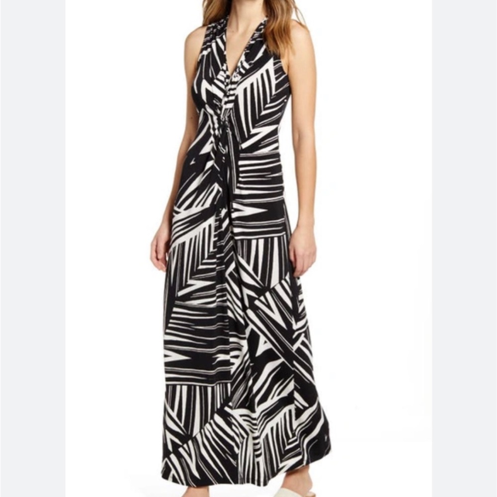 Tommy Bahama M NWT black and white Carmella dress